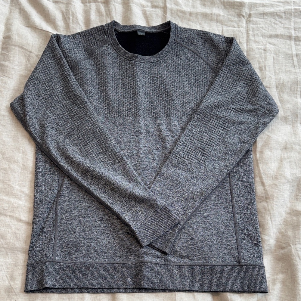 Lululemon Engineered Warmth Charcoal Crewneck Swe… - image 1